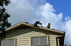Roofing, rooftop, home devastation — Air Conditioning Service Las Vegas Keeps Your System Efficient